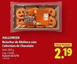 Lidl A+ - bolachas de abóbora com cobertura de chocolate promoção
