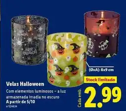 Lidl A+ - velas halloween promoção