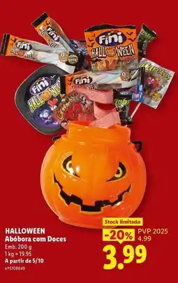 Lidl A+ - abbora com doces promoção