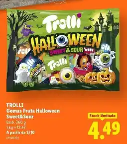 Lidl Trolli - gomas fruta halloween sweet&sour promoção