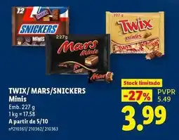 Lidl Snickers - minis promoção