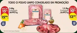 Pingo Doce A+ - todo o polvo limpo congelado em promocao promoção
