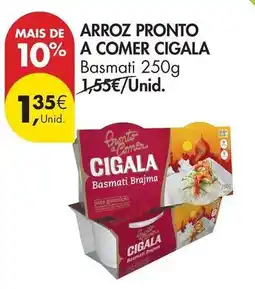 Pingo Doce Cigala - arroz pronto a comer promoção