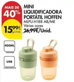 Pingo Doce Hoffen - mini liquidificadora portatil promoção