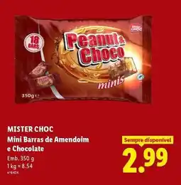 Lidl Mini - barras de amendoim e chocolate promoção