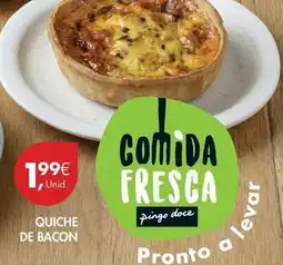 Pingo Doce A+ - quiche de bacon promoção