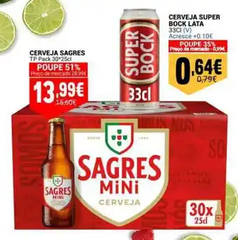 Cerveja sagres mini