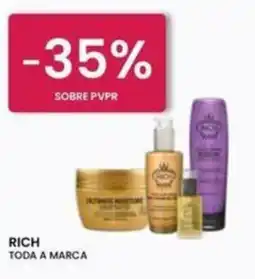 Pluricosmética Rich toda a marca promoção