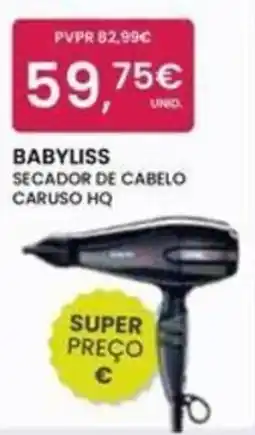 Pluricosmética BabyLiss secador de cabelo caruso hq promoção