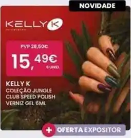 Pluricosmética Kelly k coleção jungle club speed polish verniz gel promoção