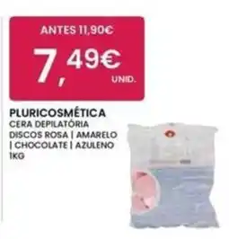 Pluricosmética Pluricosmética cera depilatória discos rosa | amarelo | chocolate | azuleno promoção
