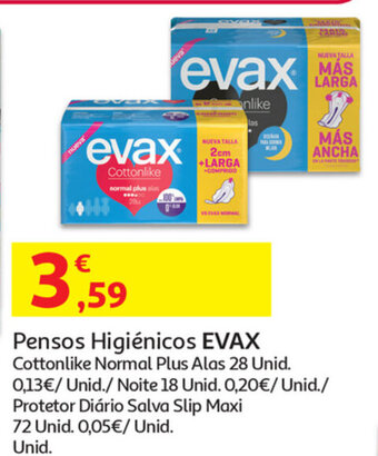 Auchan Pensos Higiénicos EVAX promoção