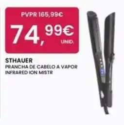 Pluricosmética Sthauer prancha de cabelo a vapor infrareed ion mistr promoção