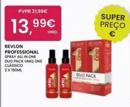 Pluricosmética Revlon professional spray all in one duo pack uniq one clássico promoção