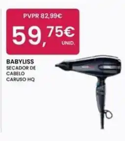 Pluricosmética Babyliiss secador de cabelo caruso hq promoção