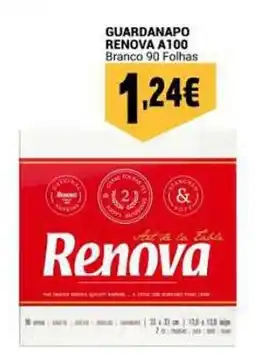 Neomáquina Guardanapo renova a100 branco 90 folhas promoção