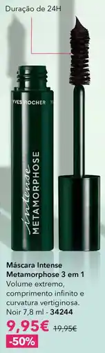 Yves Rocher Máscara intense metamorphose 3 em 1 promoção