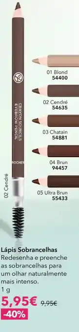 Lápis Sobrancelhas Crayon Sourcils Eyebrow Pencil Rocher