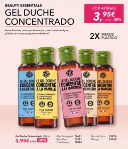Yves Rocher gel duche concentrado yves rocher promoção
