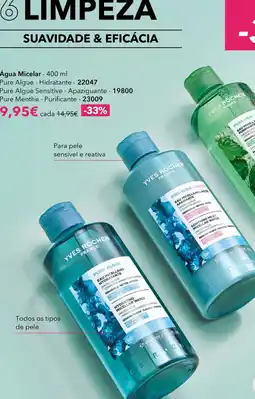 Yves Rocher Água micelar yves rocher promoção