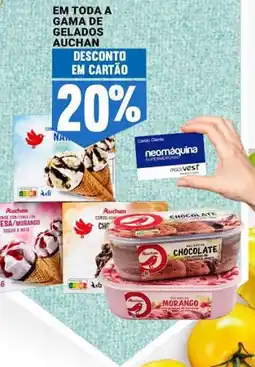Neomáquina Em toda a gama de gelados auchan promoção