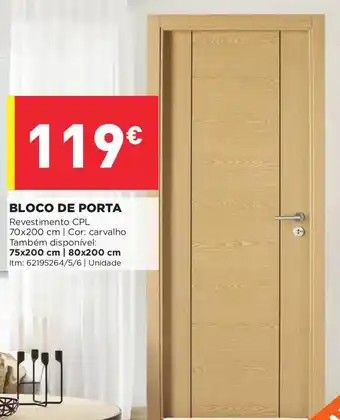 Bricomarché Bloco de Porta 70x200cm promoção