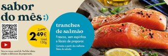 Pingo Doce Tranches de Salmão 150g promoção