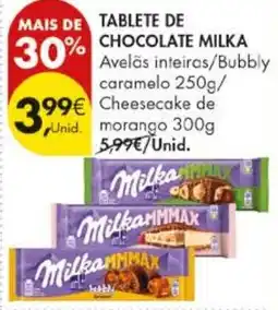 Pingo Doce Tablete de chocolate milka promoção