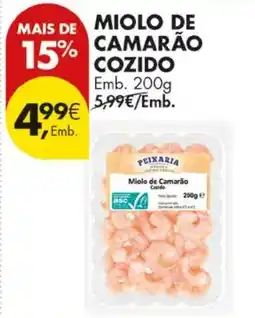 Pingo Doce Miolo de camarão cozido promoção