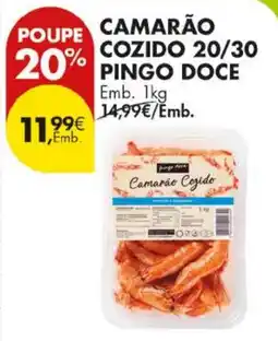 Pingo Doce Camarão cozido pingo doce promoção