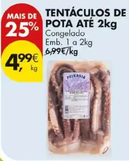Pingo Doce Tentáculos de pota peixaria promoção