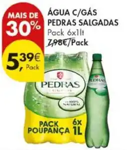 Pingo Doce Água c/gás pedras salgadas promoção