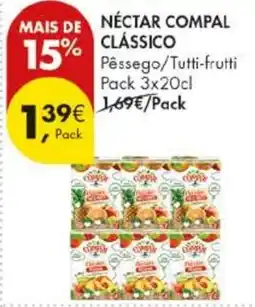 Pingo Doce nectar compal classico promoção