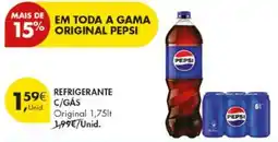 Pingo Doce refrigerante c/gás original pepsi promoção