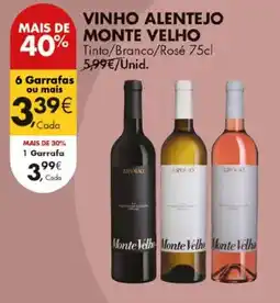 Pingo Doce vinho alentejo monte velho promoção