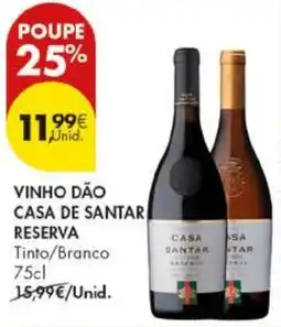 Pingo Doce vinho dão casa de santar reserva promoção