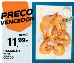 Continente Camarão 25/35 cozido promoção