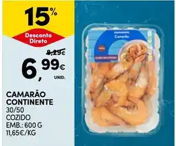 Continente Camarão continente promoção