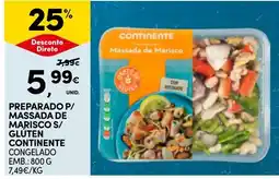Continente Massada de marisco continente promoção
