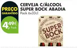 Pingo Doce Cerveja c/álcool super bock abadia promoção