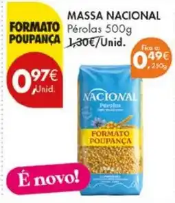 Pingo Doce Massa nacional pérolas promoção