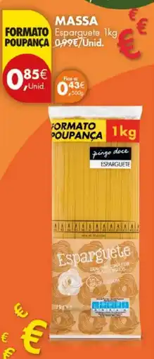 Pingo Doce Pingo doce esparguete promoção