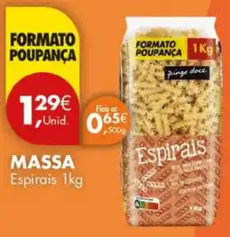 Pingo Doce Massa Espirais promoção