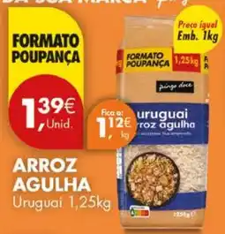 Pingo Doce Arroz agulha uruguai promoção