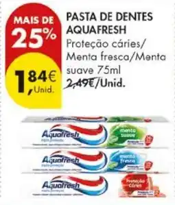 Pingo Doce Pasta de dentes aquafresh promoção