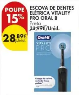 Pingo Doce escova de dentes elétrica vitality pro oral b promoção