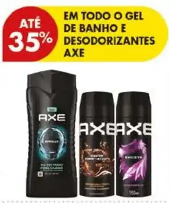 Pingo Doce Em todo o gel de banho e desodorizantes axe promoção