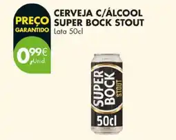 Pingo Doce cerveja c/álcool super bock stout promoção