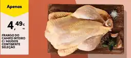Continente Frango do campo inteiro c/ miúdos continente seleção promoção