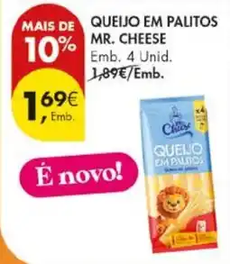 Pingo Doce Queijo em palitos mr. cheese promoção